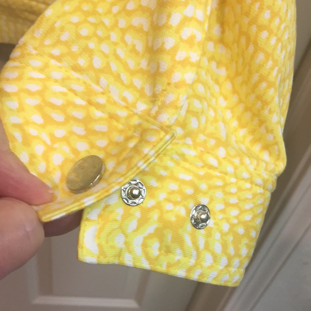 NWT Rhinestone Embellished Sunflower Yellow Jacket - Picture 5 of 8